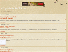 Tablet Screenshot of aphysicistinwallstreet.com